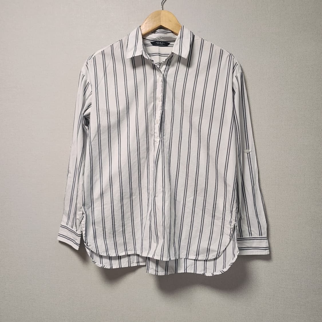 [Free] 잭앤질 반집업 스트라이프 셔츠 상품이미지1