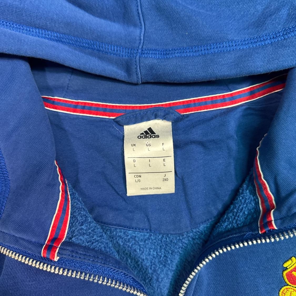  아디다스 맨체스터 유나이티드 3-스트라이프 후드 집업 상품이미지2