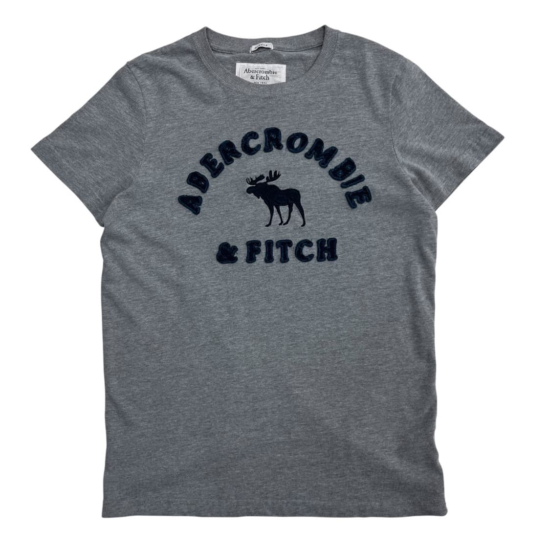 아베크롬비 네이비 순록 패치 차콜 반팔 M 상품이미지2