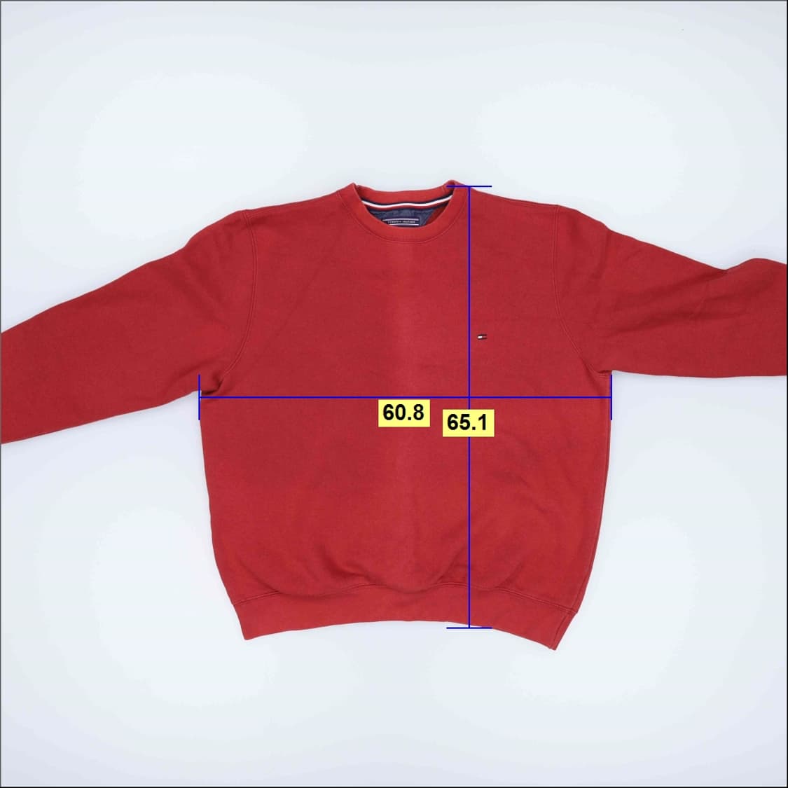 L 타미힐피거 기모 맨투맨 0202H1 상품이미지7