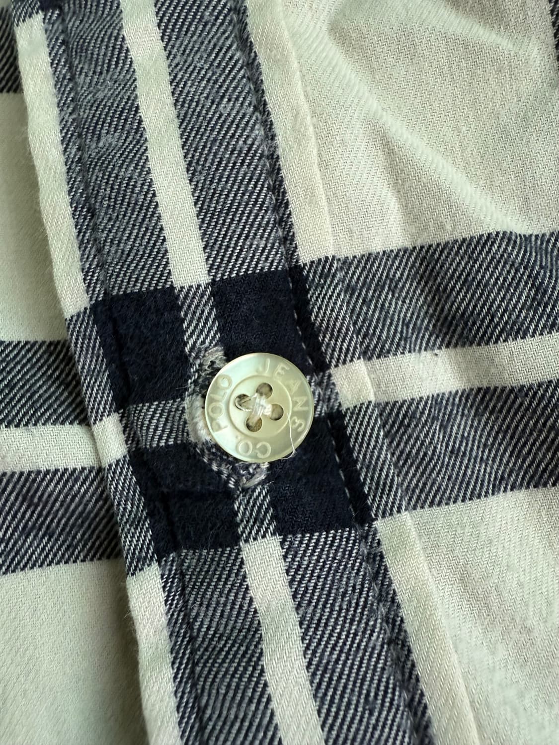 Polo Jeans 90-00s 플란넬 체크 셔츠 상품이미지3