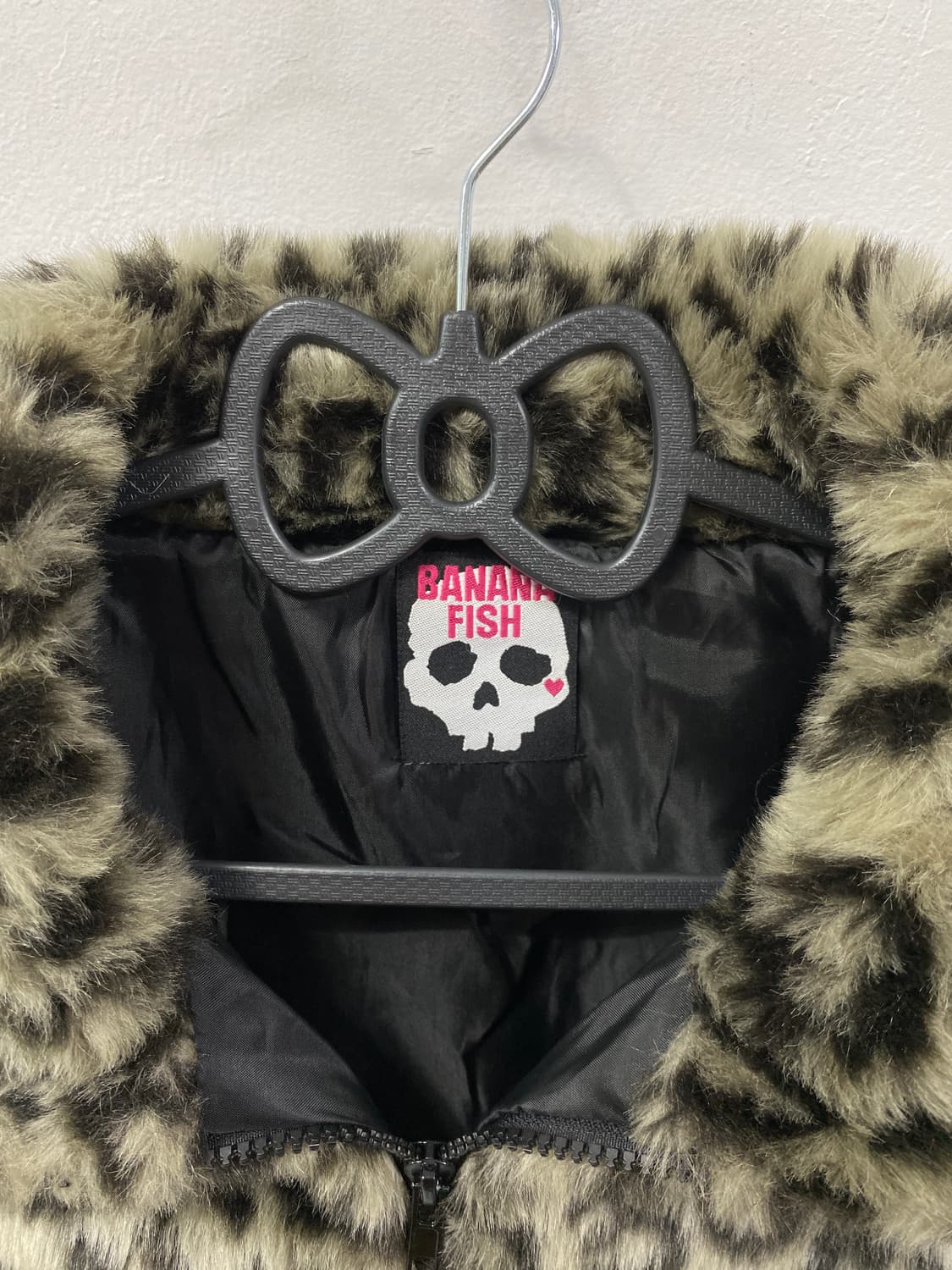 [BANANA FISH] 오네갸루 레오파드 퍼 집업 자켓 상품이미지9