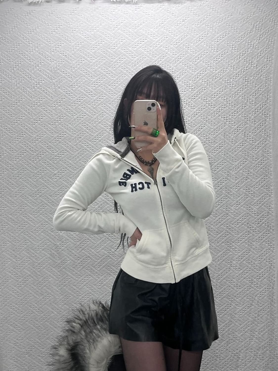 아베크롬비 레트로 Y2K 00's 기모 후드집업 M C08679 상품이미지1