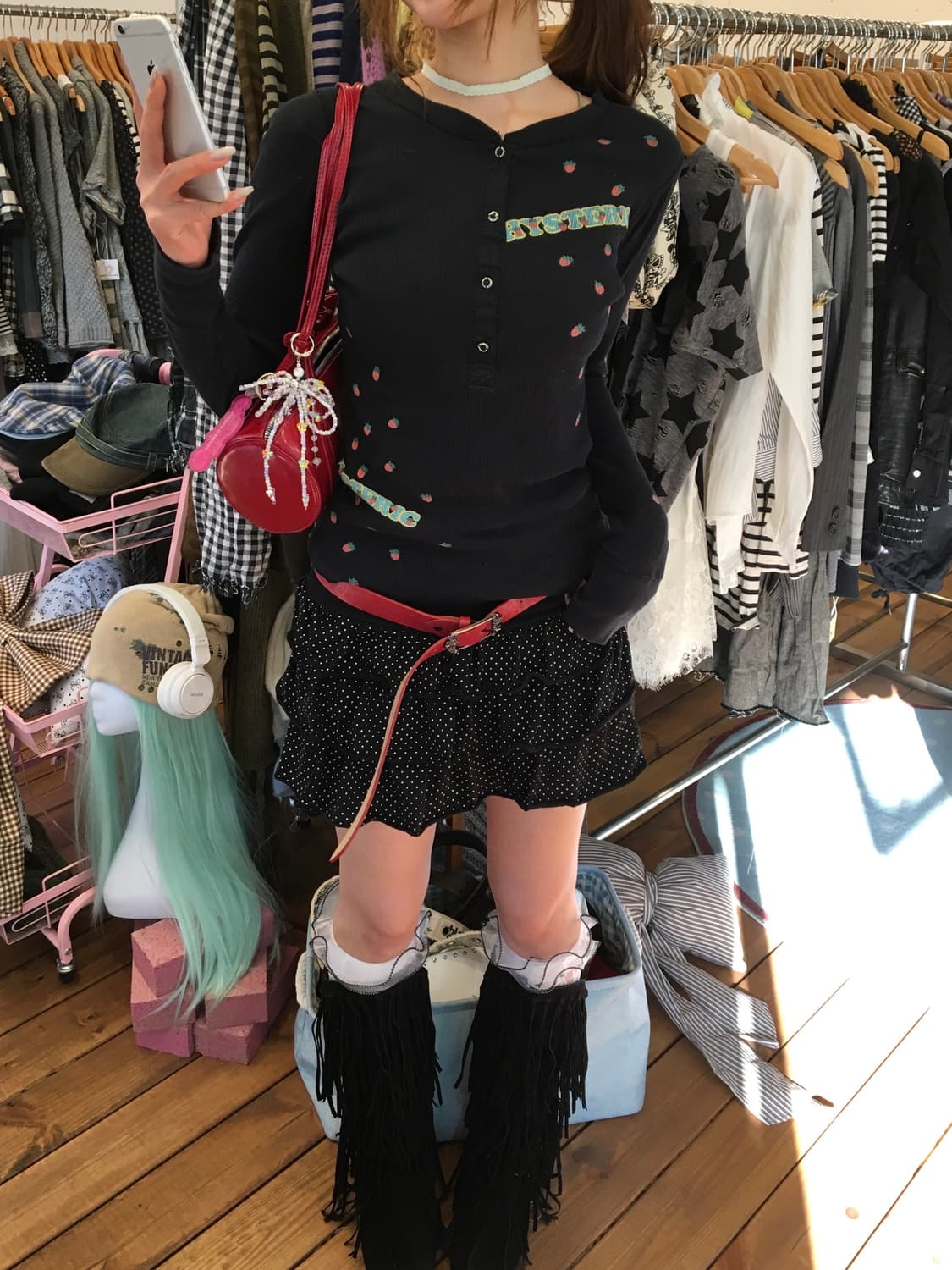 히스테릭 딸기 롱슬리브  상품이미지2