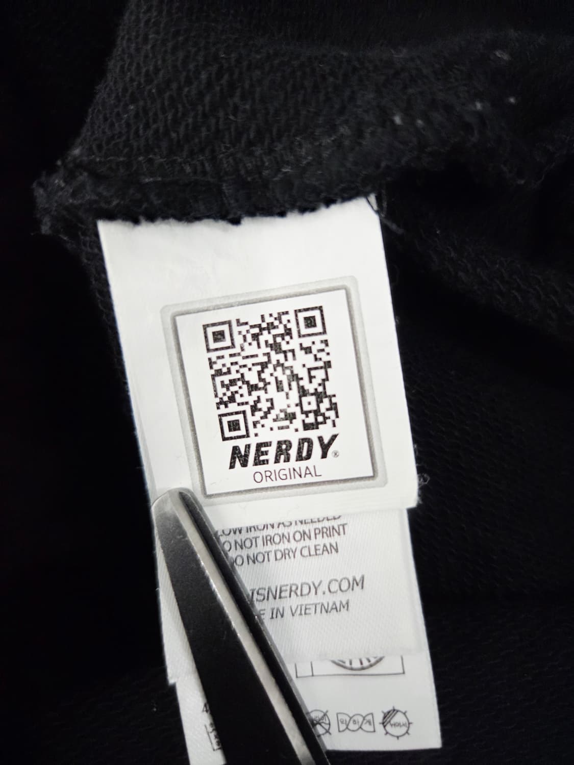 널디 NERDY 사이드로고 블랙 후드 티셔츠_S 상품이미지5