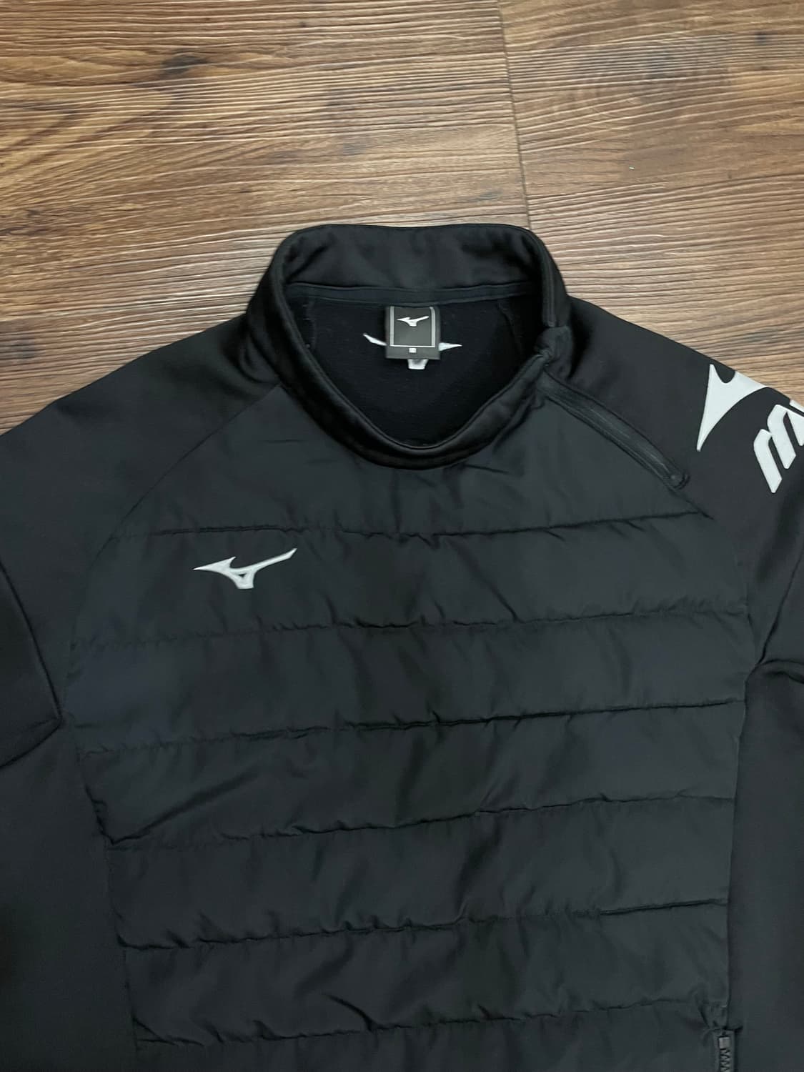 미즈노 MIZUNO 기모 패딩 피스테 웜업 블랙 상품이미지2