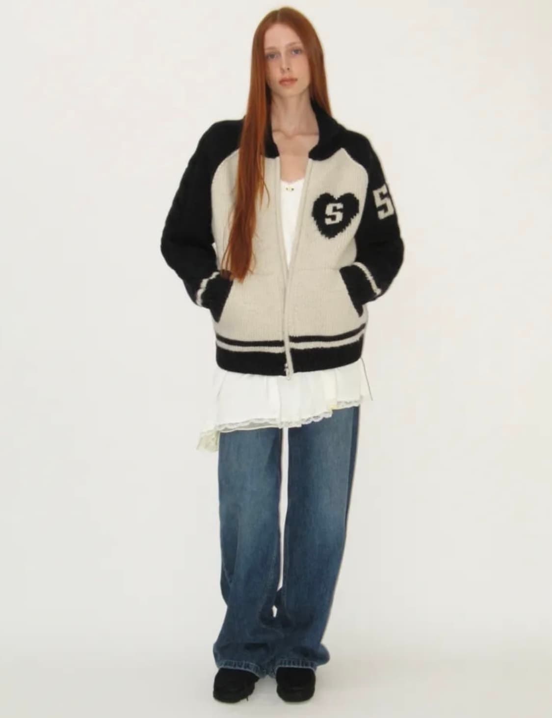 썬번프로젝트 니트집업 가디건 상품이미지1