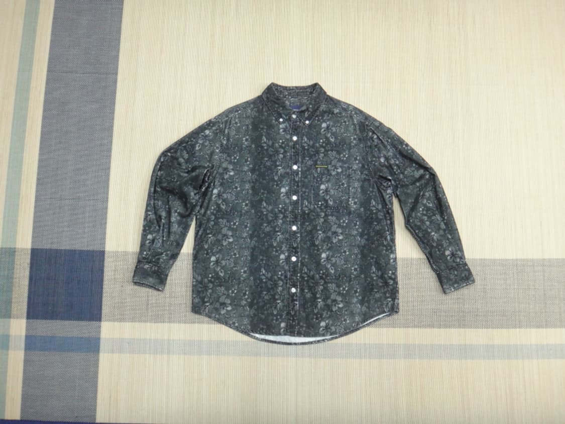 (M) 디스이즈네버댓 남성 Floral Corduroy Shirt 상품이미지1