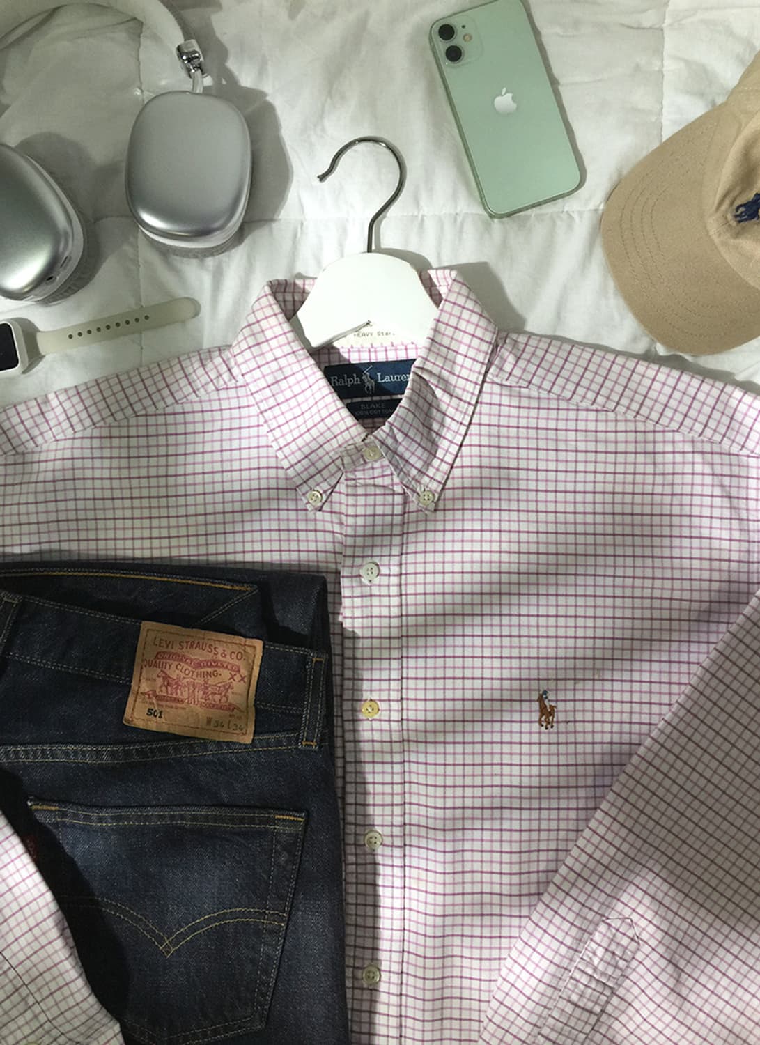 (MAN) 폴로랄프로렌 체크셔츠 XL 상품이미지1