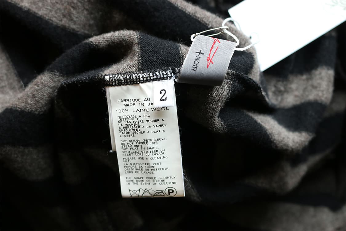 요지야마모토 느와르 스트라이프 스커트 상품이미지8