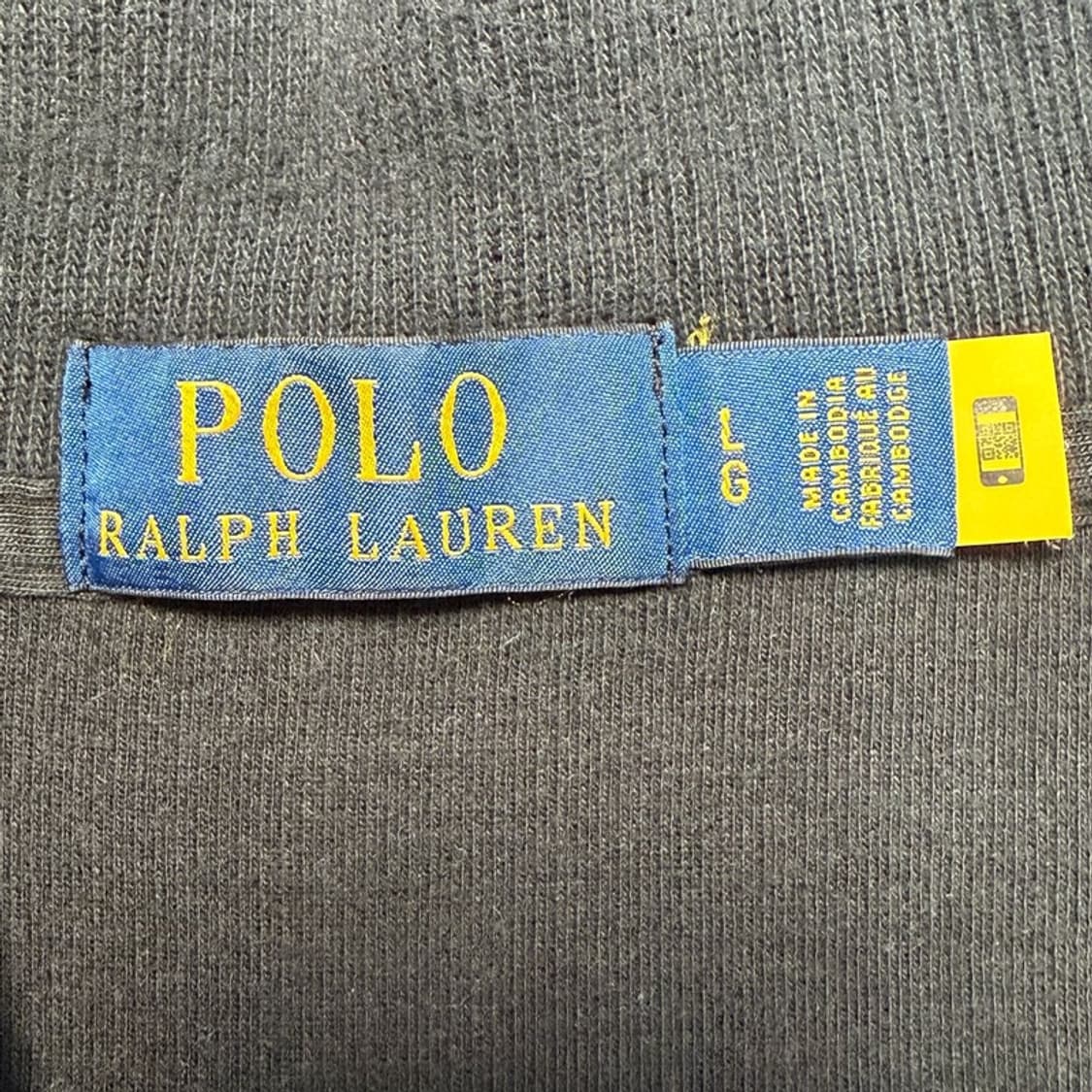 폴로랄프로렌 반집업 니트 블랙 L 상품이미지5