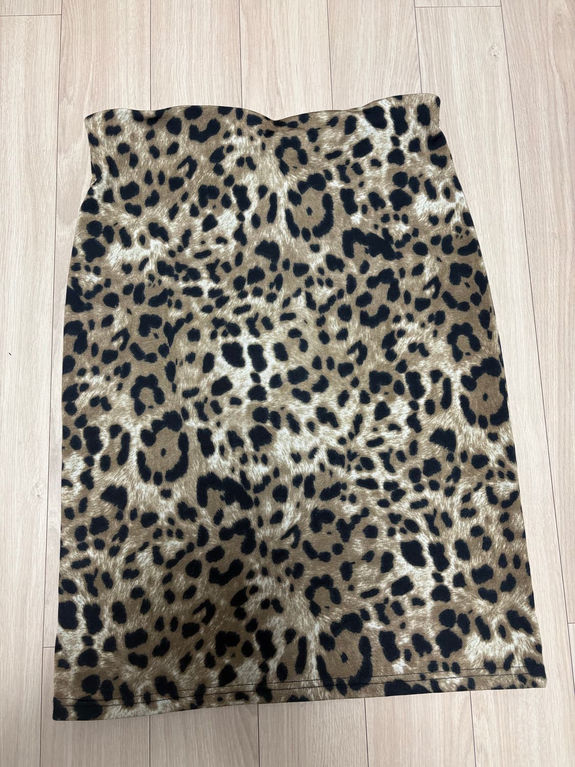 호피 레오파드 미디 스커트  상품이미지1