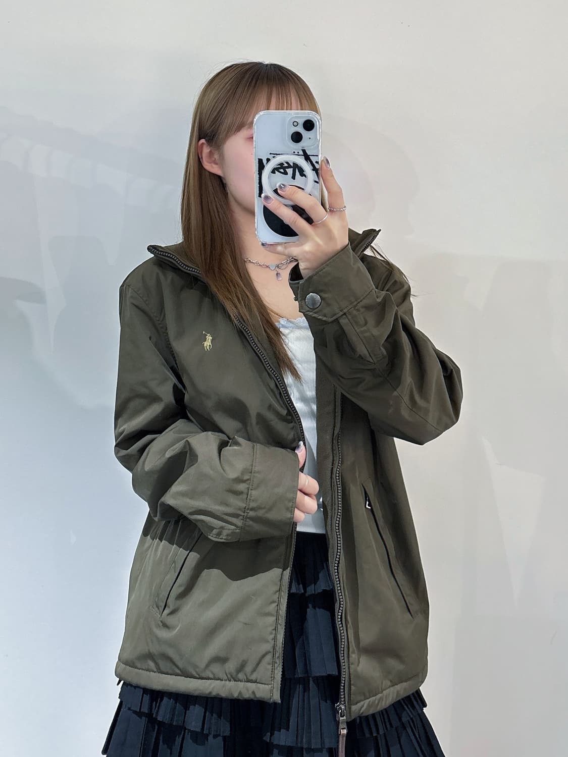 폴로랄프로렌 카키 포니 폴리쉘 자켓 상품이미지2