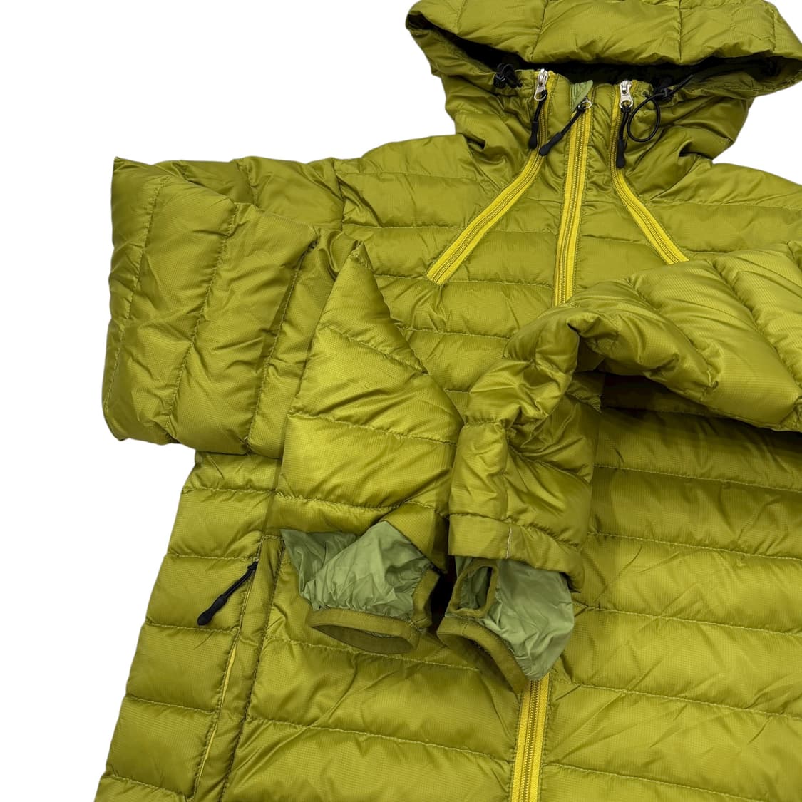 왓츠더유즈 경량패딩 자켓 카키 라임 M 상품이미지2