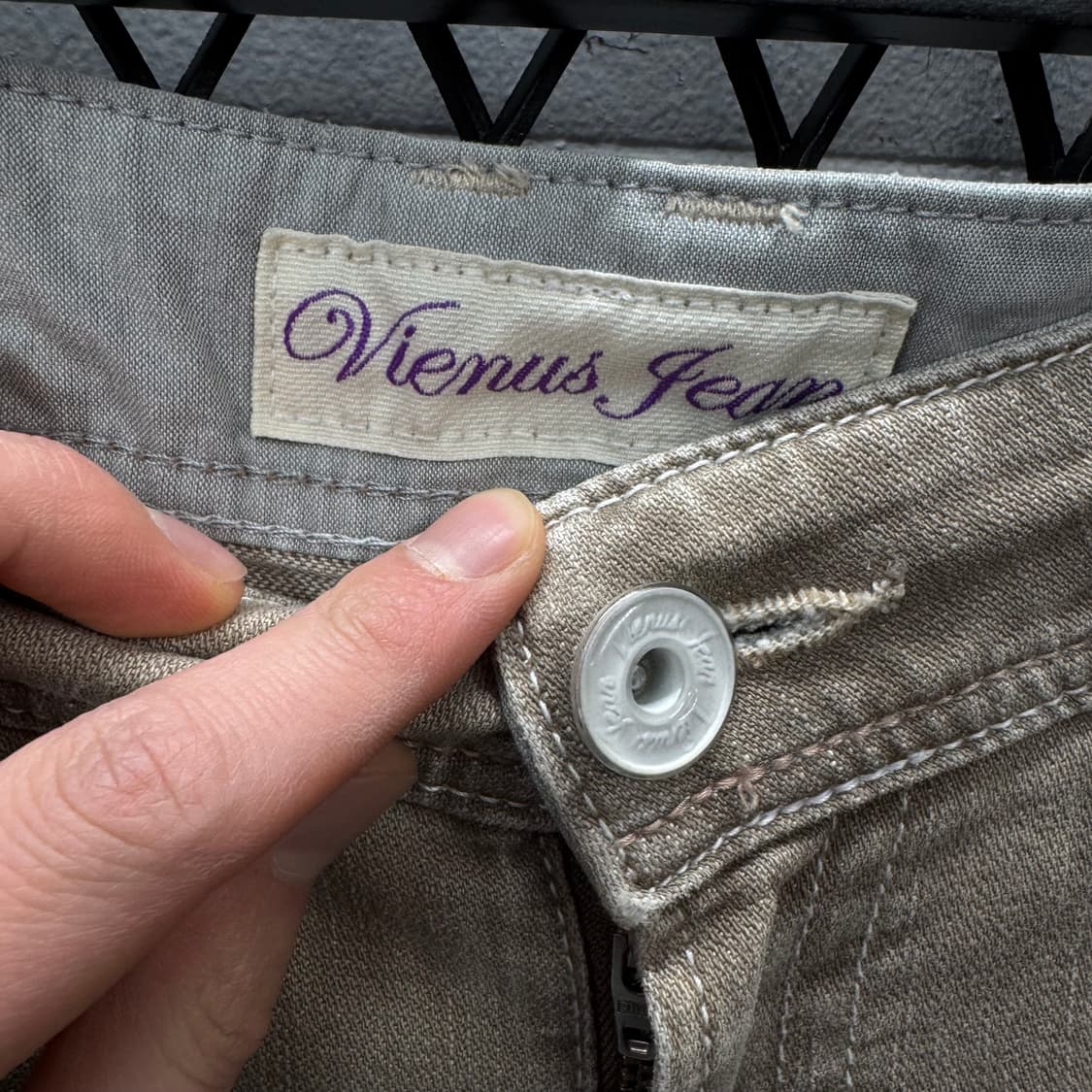 JPN VINTAGE 웨스턴 팬츠 후면 패치 포인트 베이지 상품이미지7