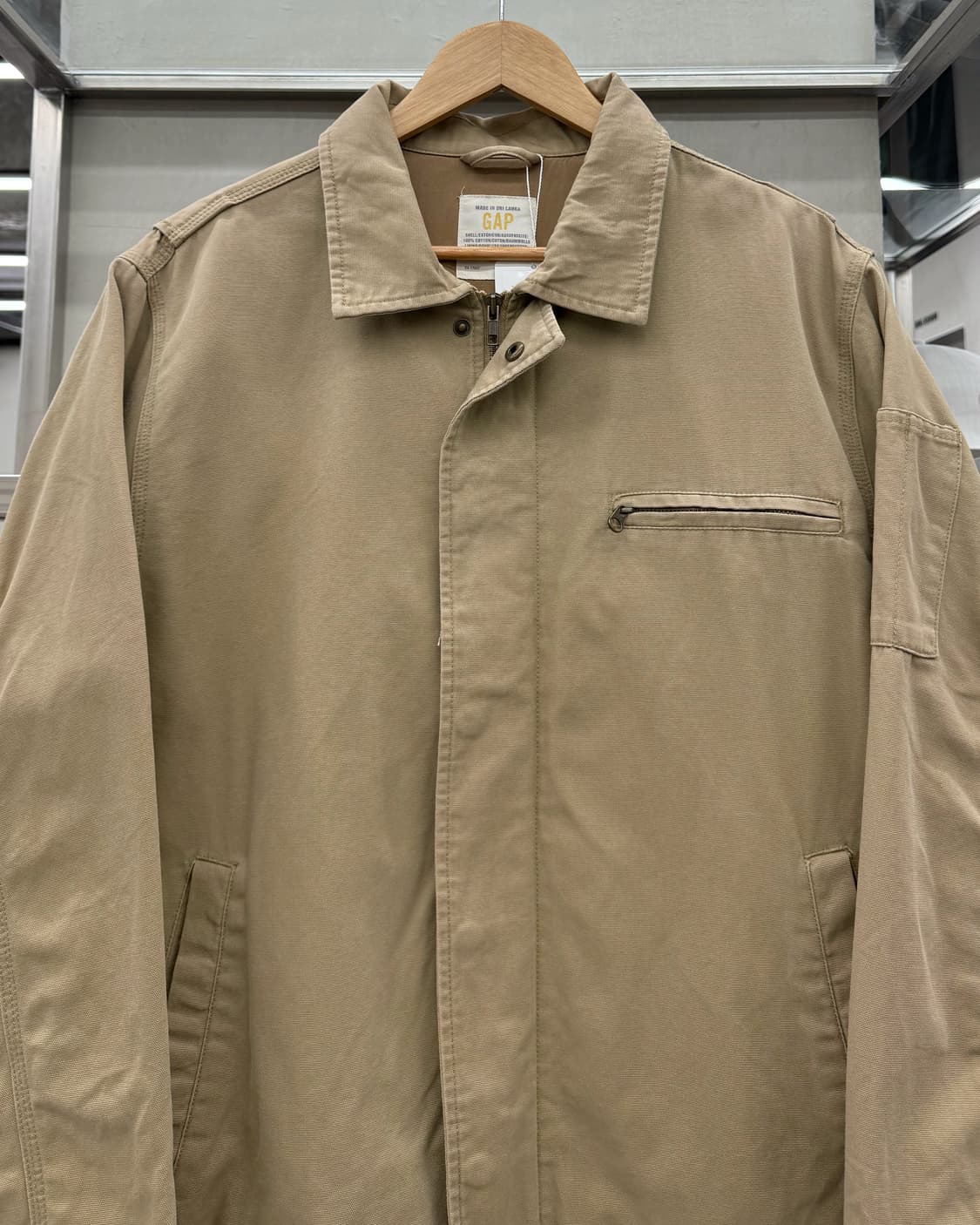GAP 00s 베이지 원포켓 트러커 자켓 탄 베이지 상품이미지3