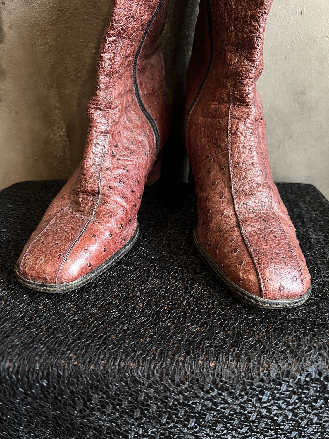 안젤로 코폴라 오스트리치 레더 앵클 부츠 상품이미지3