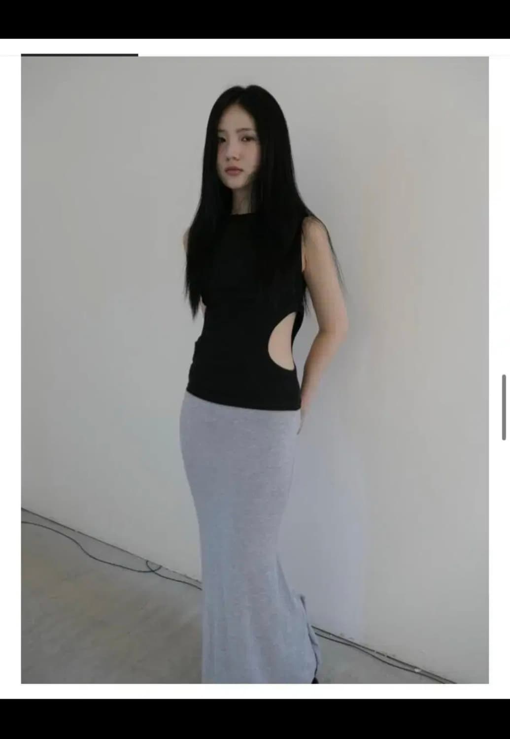 dad 더블 슬리브 블랙 상품이미지2