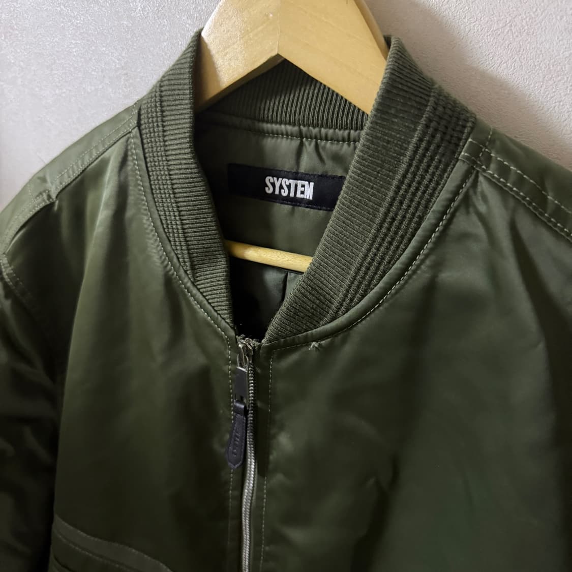 시스템옴므 남성 MA-1 항공점퍼 카키 95 (100정도) 상품이미지2