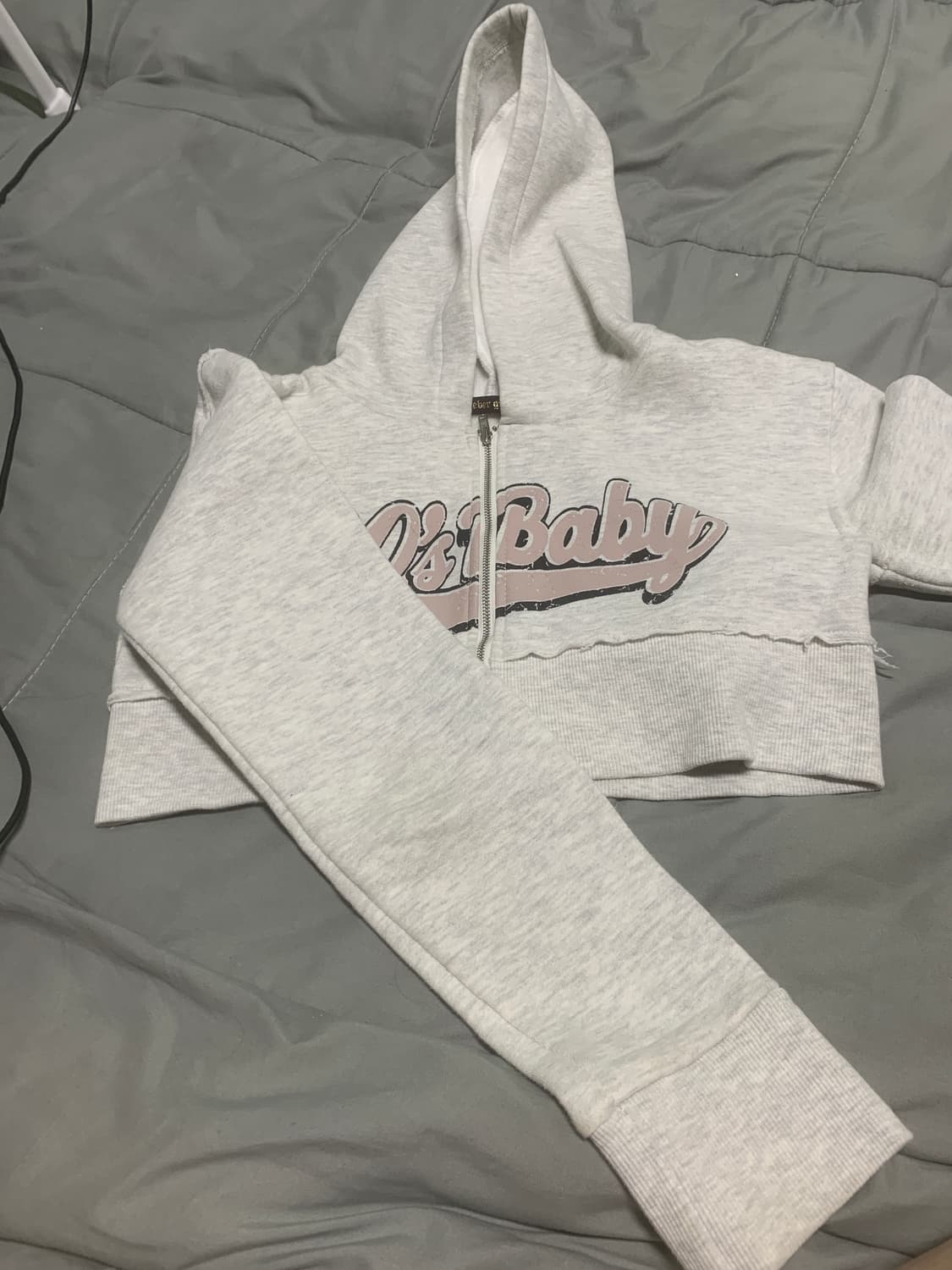 빈티지 후드크롭집업 상품이미지2