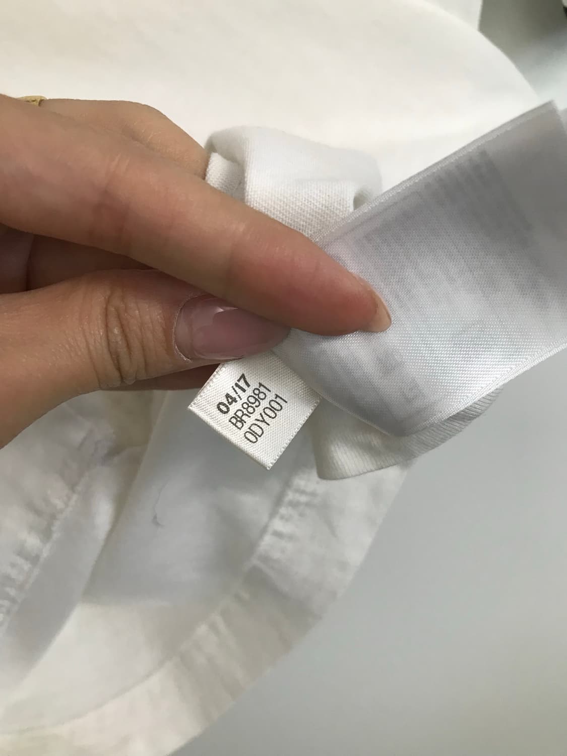 아디다스 패치로고 화이트 반팔 링거 티셔츠 상품이미지5