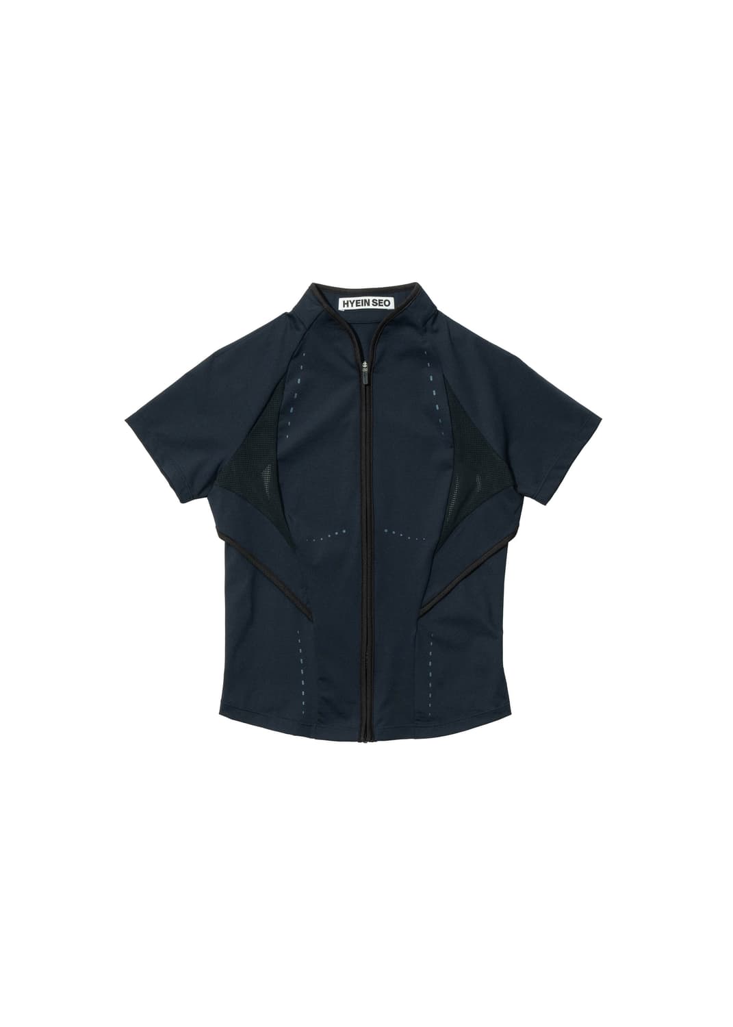 Hyeinseo slashed Zip top black 상품이미지1
