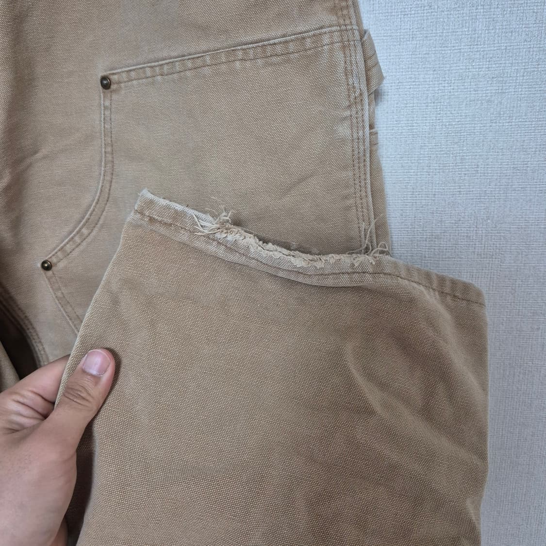 00's 칼하트 carhartt 하드워싱 더블니 팬츠 상품이미지3