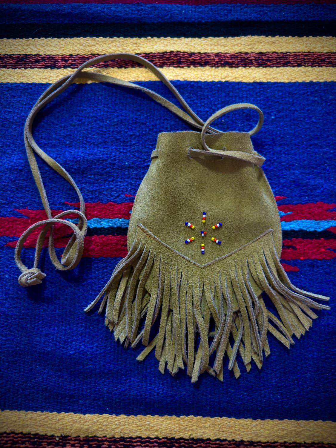 Western suede Fringe beaded mini bag 상품이미지7