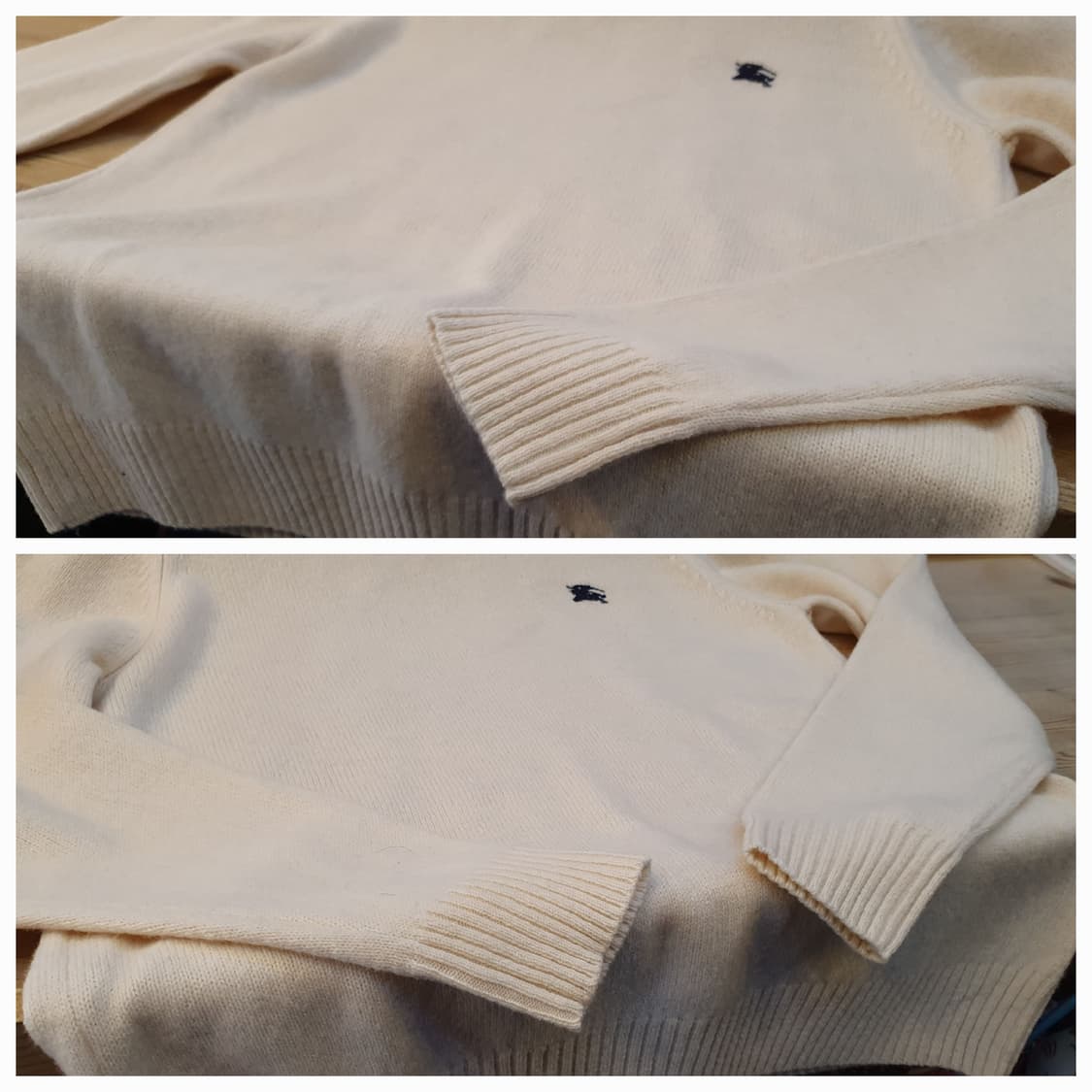 100.버버리 아이보리 울니트 상품이미지4