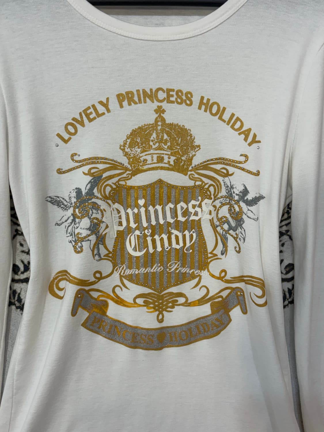 일본빈티지 Y2K 큐빅 글리터 롱슬리브 상품이미지6