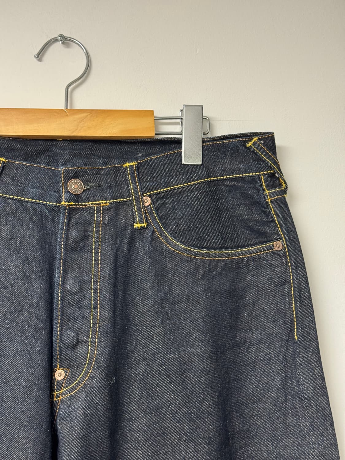 에비수 셀비지 데님팬츠 새상품 34 상품이미지3