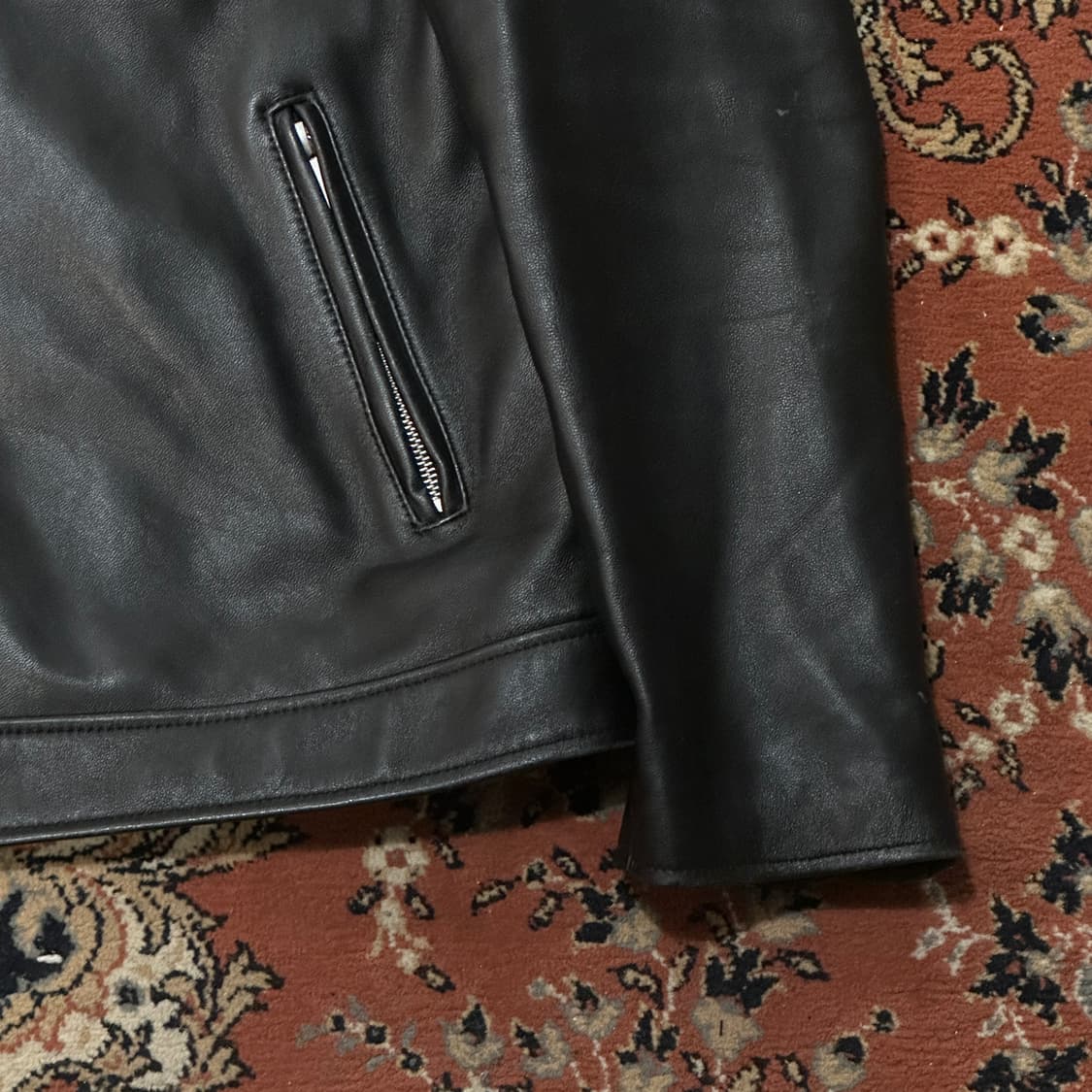 AGING CCC 양가죽 자켓 (XL) 105 싱글 라이더 자켓 상품이미지3