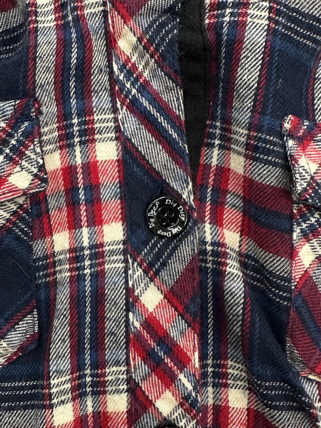 M)DigDeep 빈티지 여성 히든 후드 플란넬 셔츠 자켓 상품이미지4