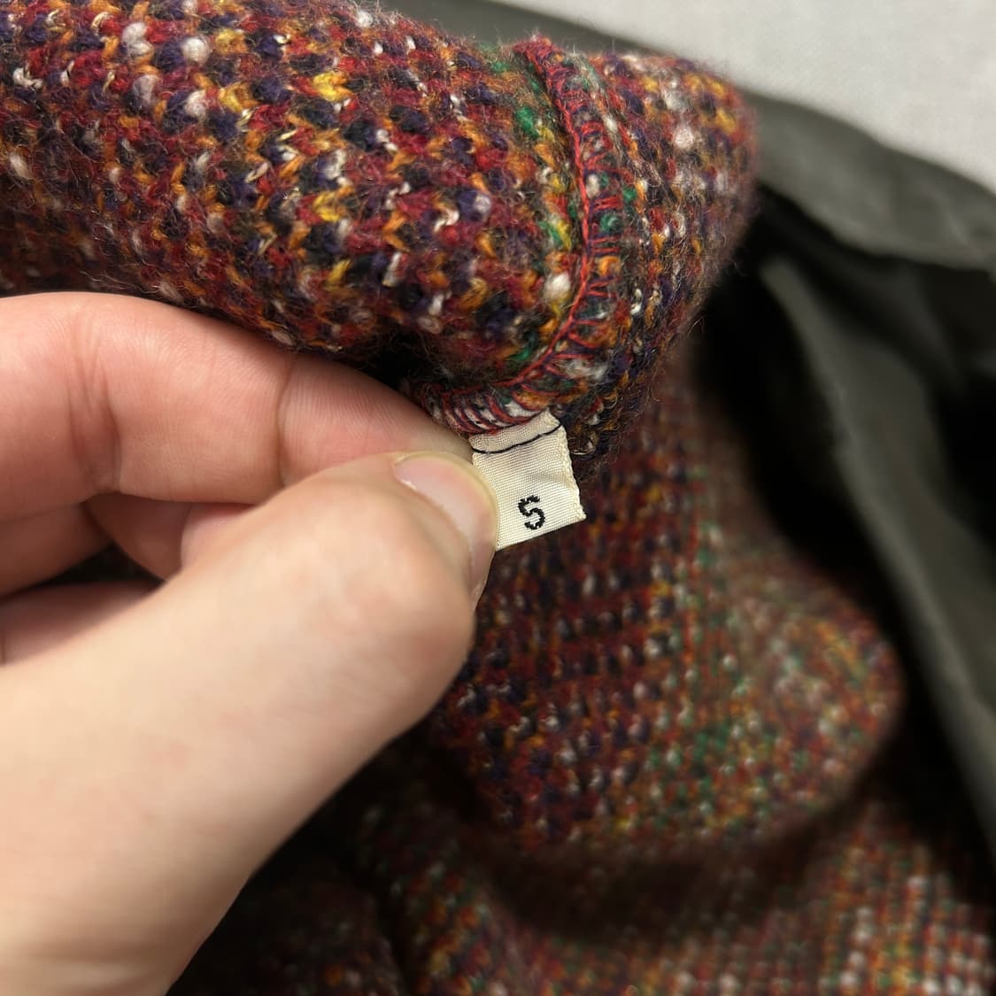 미쏘니 라나울 크리스마스 니트 코트(S) 상품이미지5