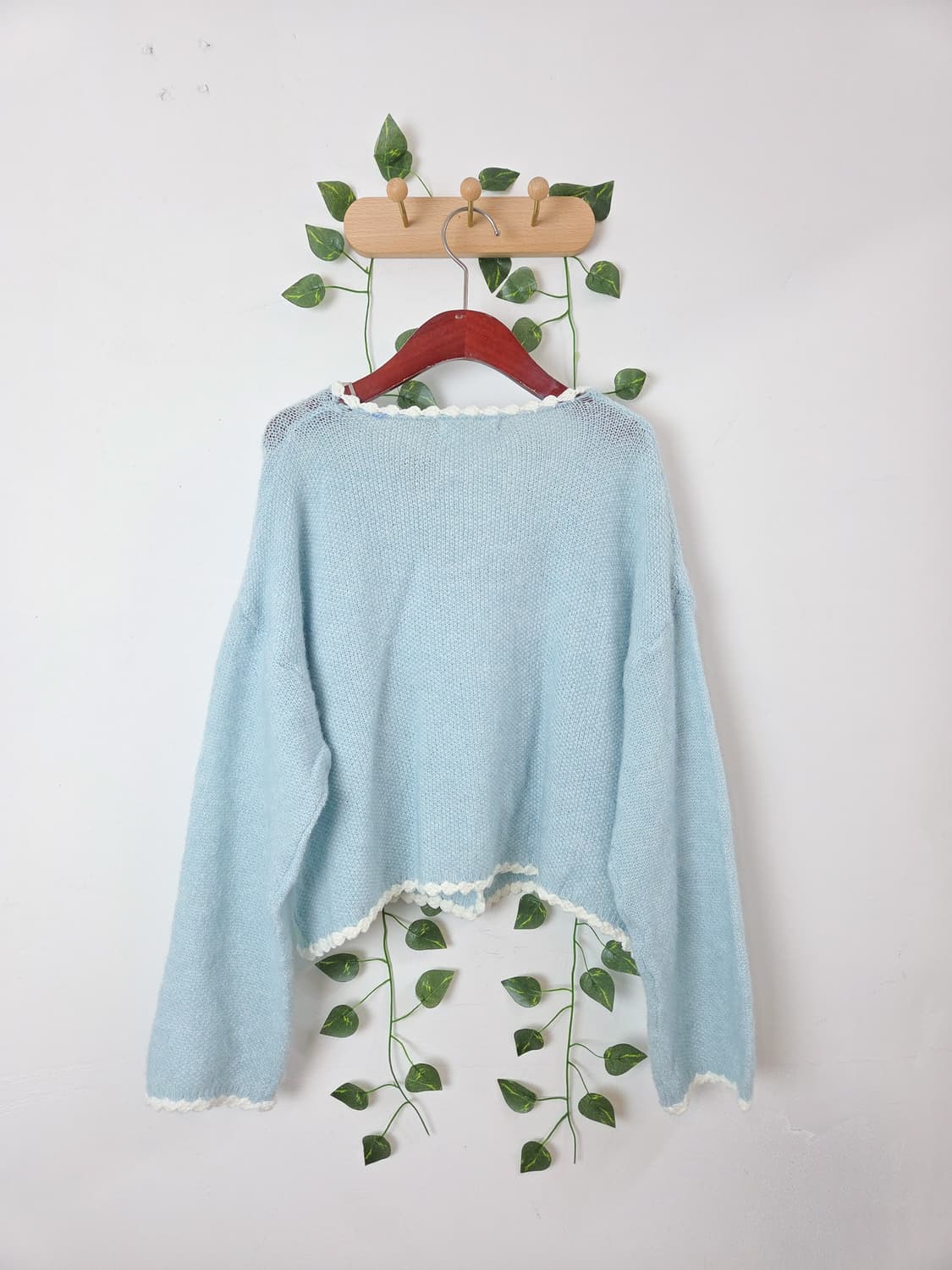 꽃자수 카라 가디건 상품이미지4