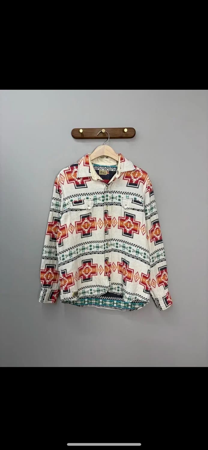 빈티지 웨스턴 패턴 셔츠 H1639 상품이미지2