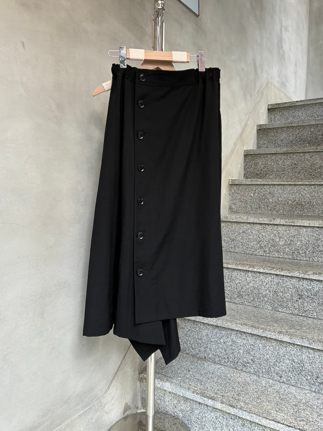 요지 야마모토 와이즈 버튼 스커트 상품이미지1