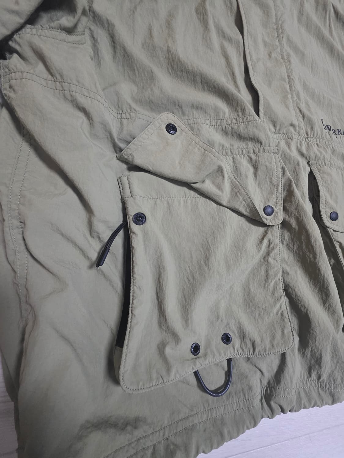 커버낫 아노락 후드 바람막이 카키 L사이즈 상품이미지5