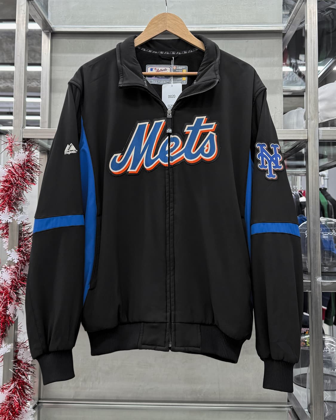마제스틱 뉴욕 메츠 소프트쉘 트랙 자켓 블랙 상품이미지1