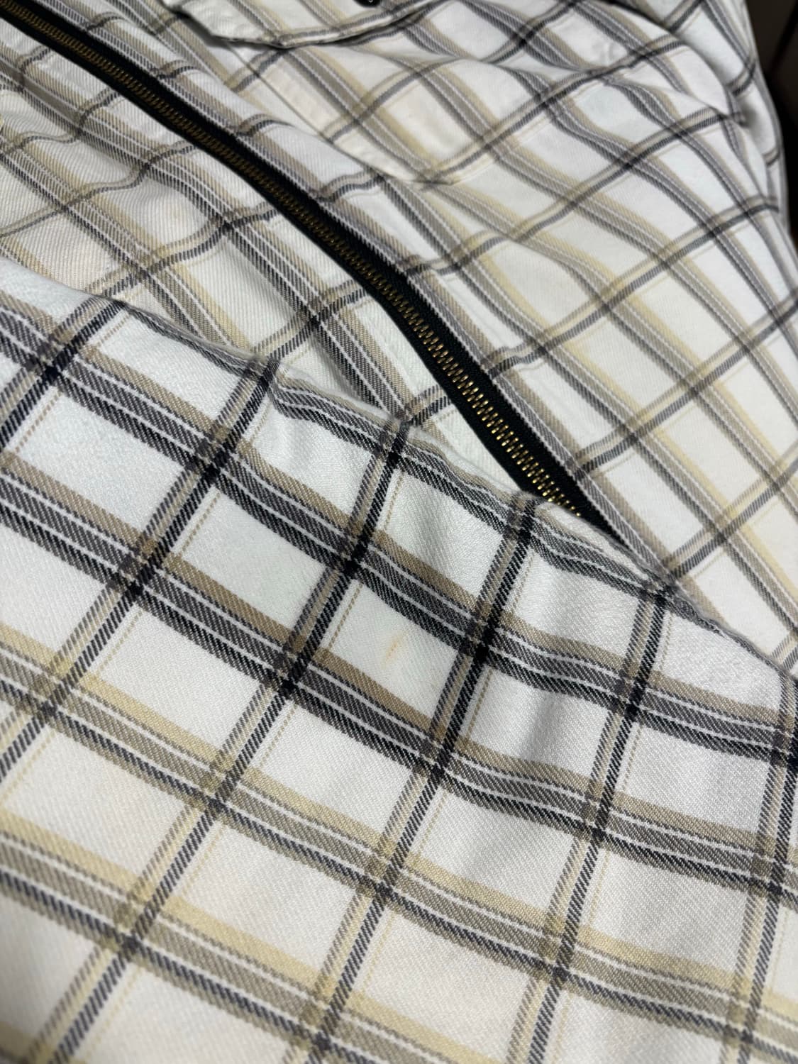 [L] 23fw 슈프림 디키즈 플레이드 후드집업 셔츠 화이트 상품이미지5