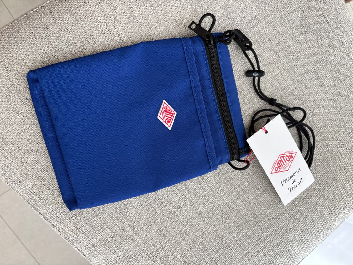 DANTON 드로우 스트링 백 블루 새상품 상품이미지4