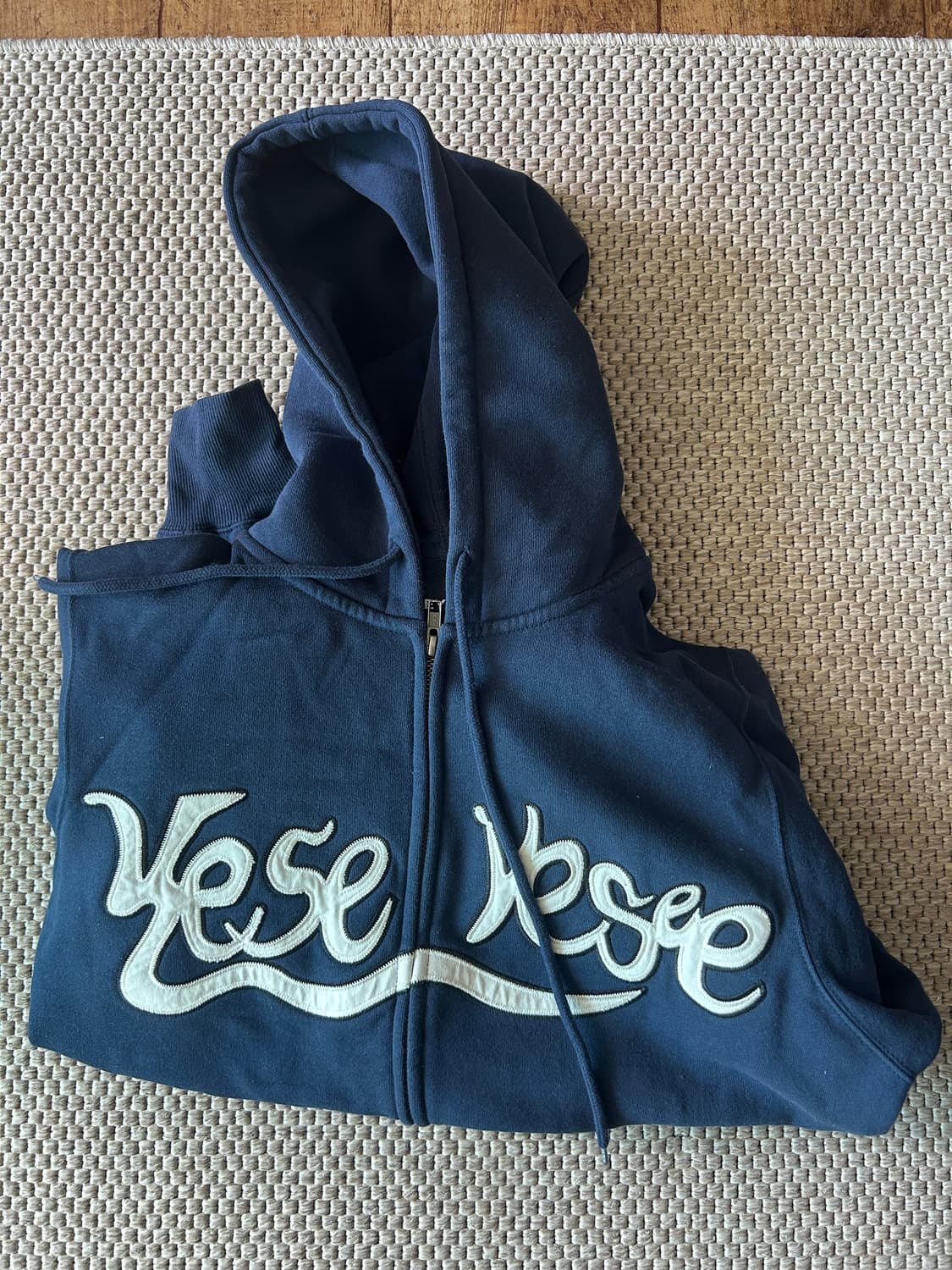 예스아이씨 스네일 로고 후드집업 네이비 s 상품이미지5