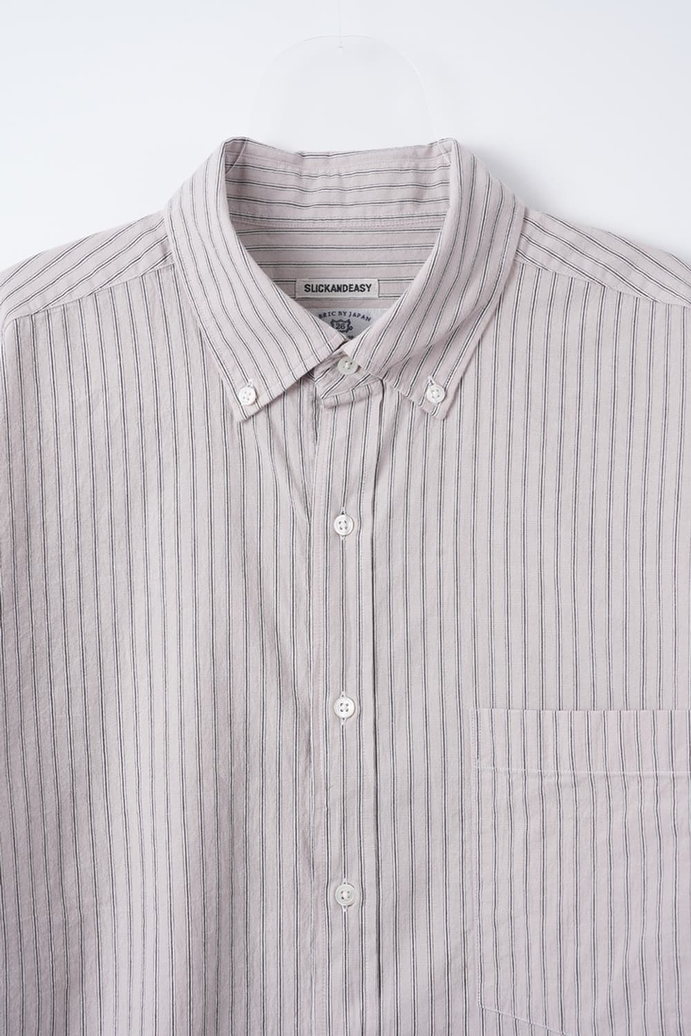 슬릭앤이지 슬릭 셔츠 코랄 스트라이프 3사이즈  상품이미지1
