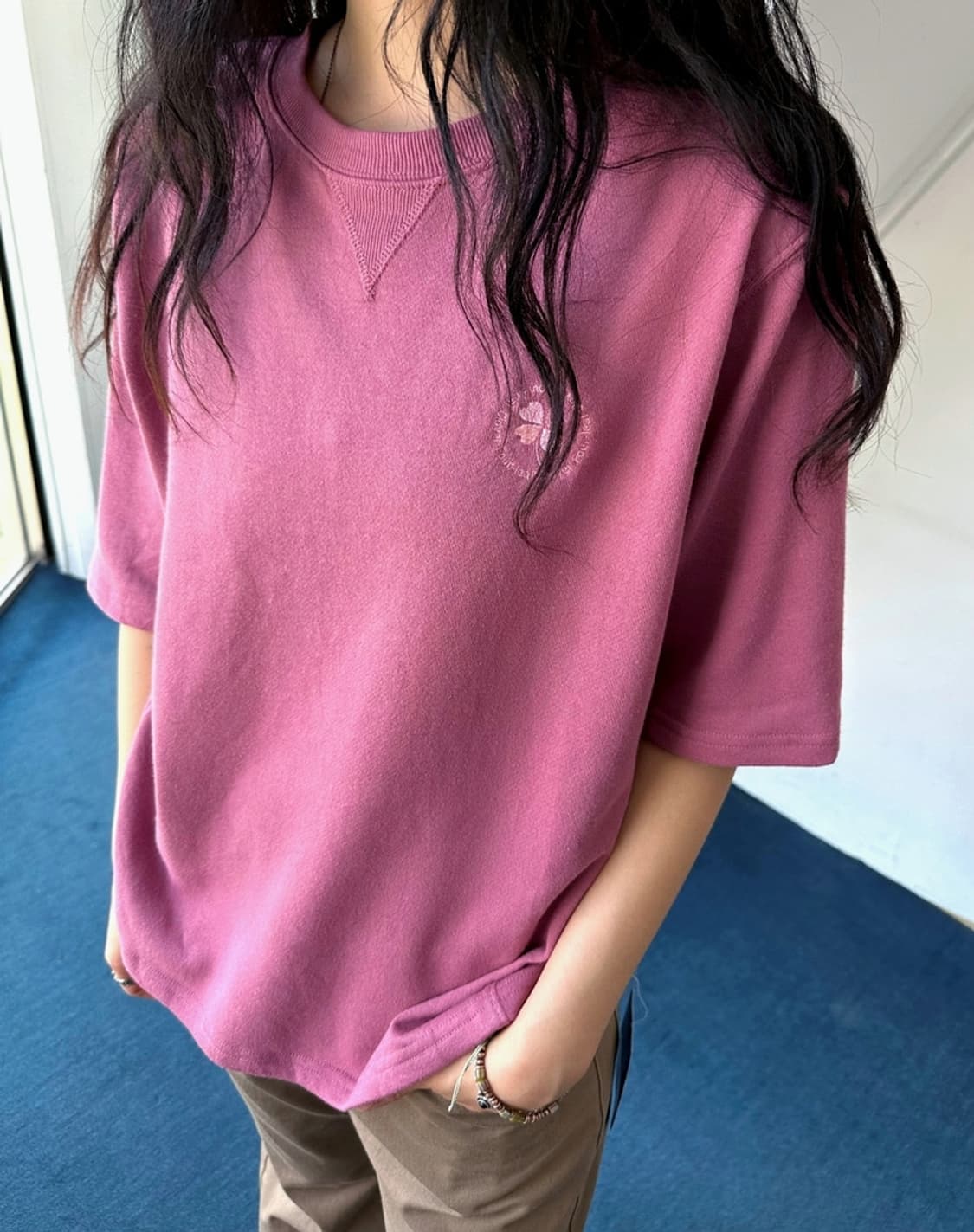 Light cotton H/S sweatshirt tee 상품이미지10