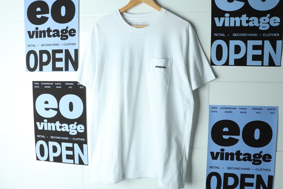 (L-XL) 파타고니아 반팔 티셔츠 원포켓 백프린팅 흰색-H32725 상품이미지2
