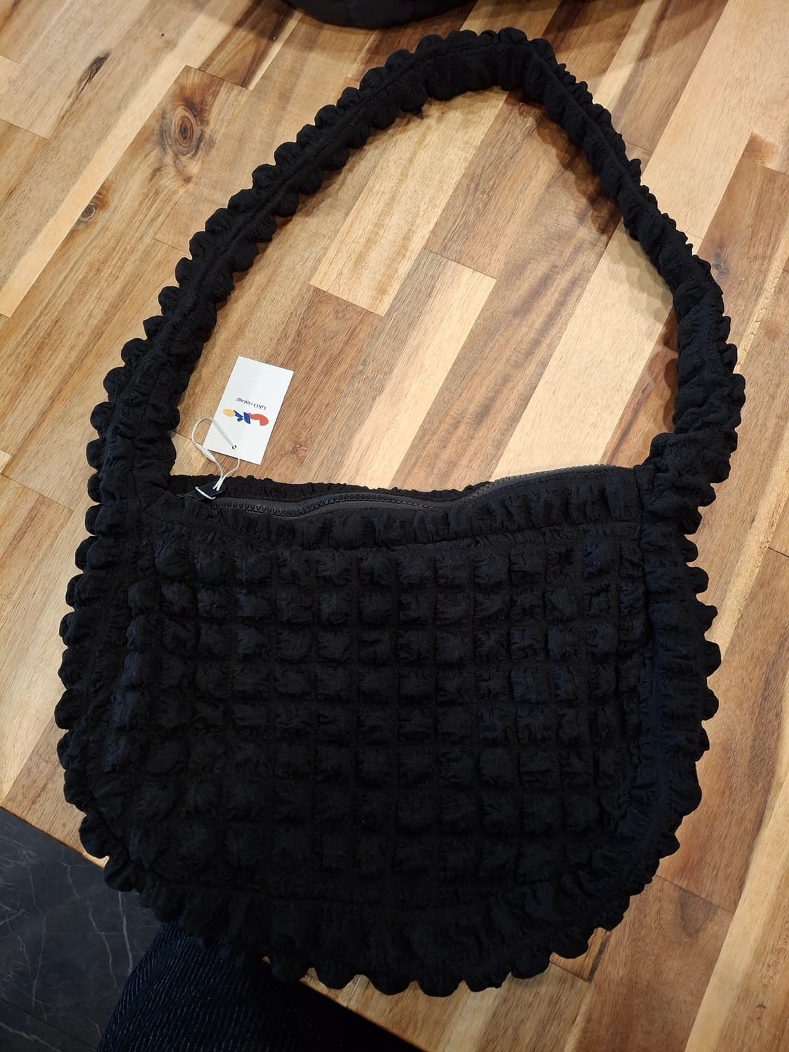 (마지막특가) 블랙 셔링 숄더백 상품이미지1