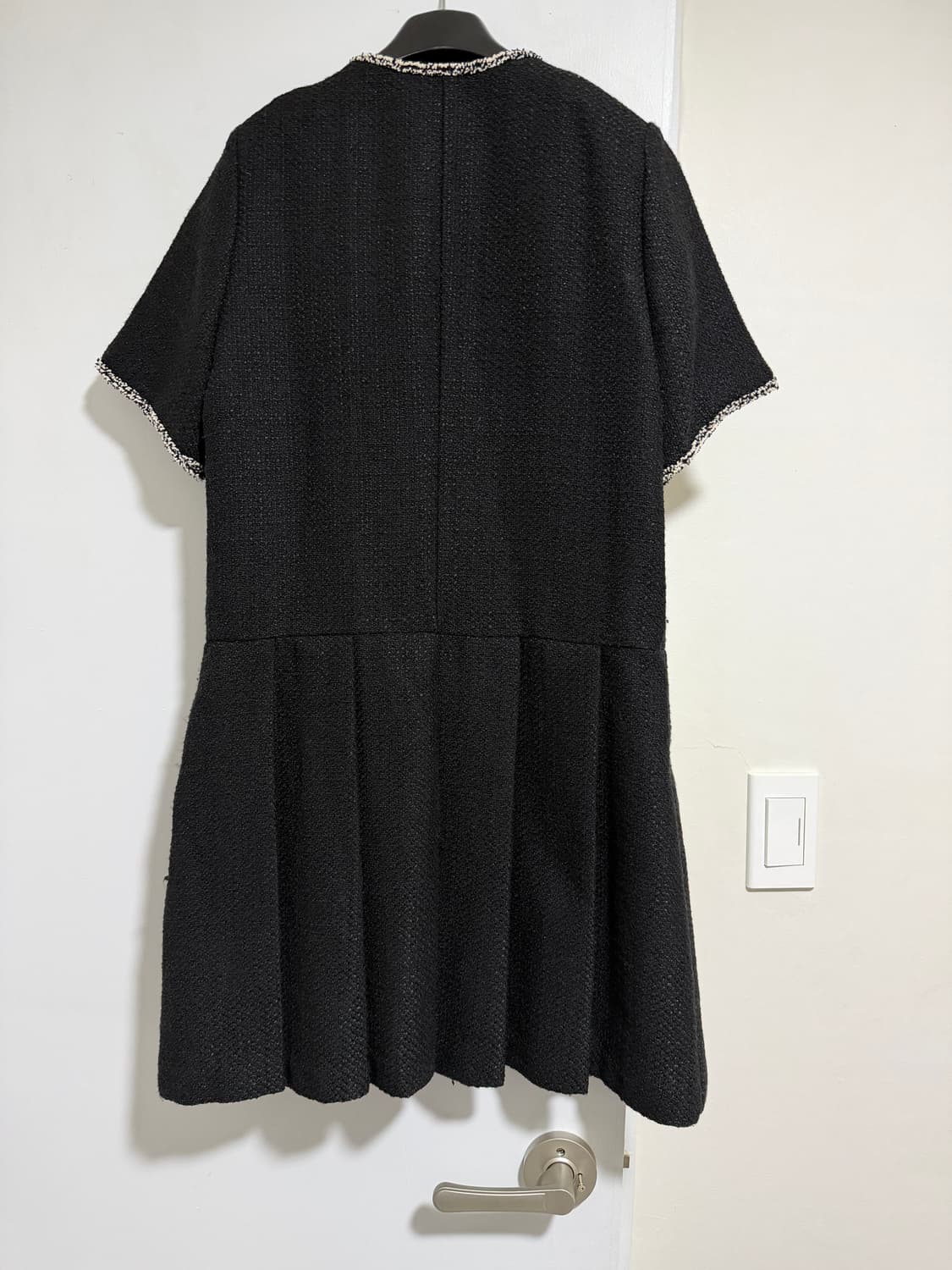 Merry On 블랙 트위드 원피스 상품이미지2