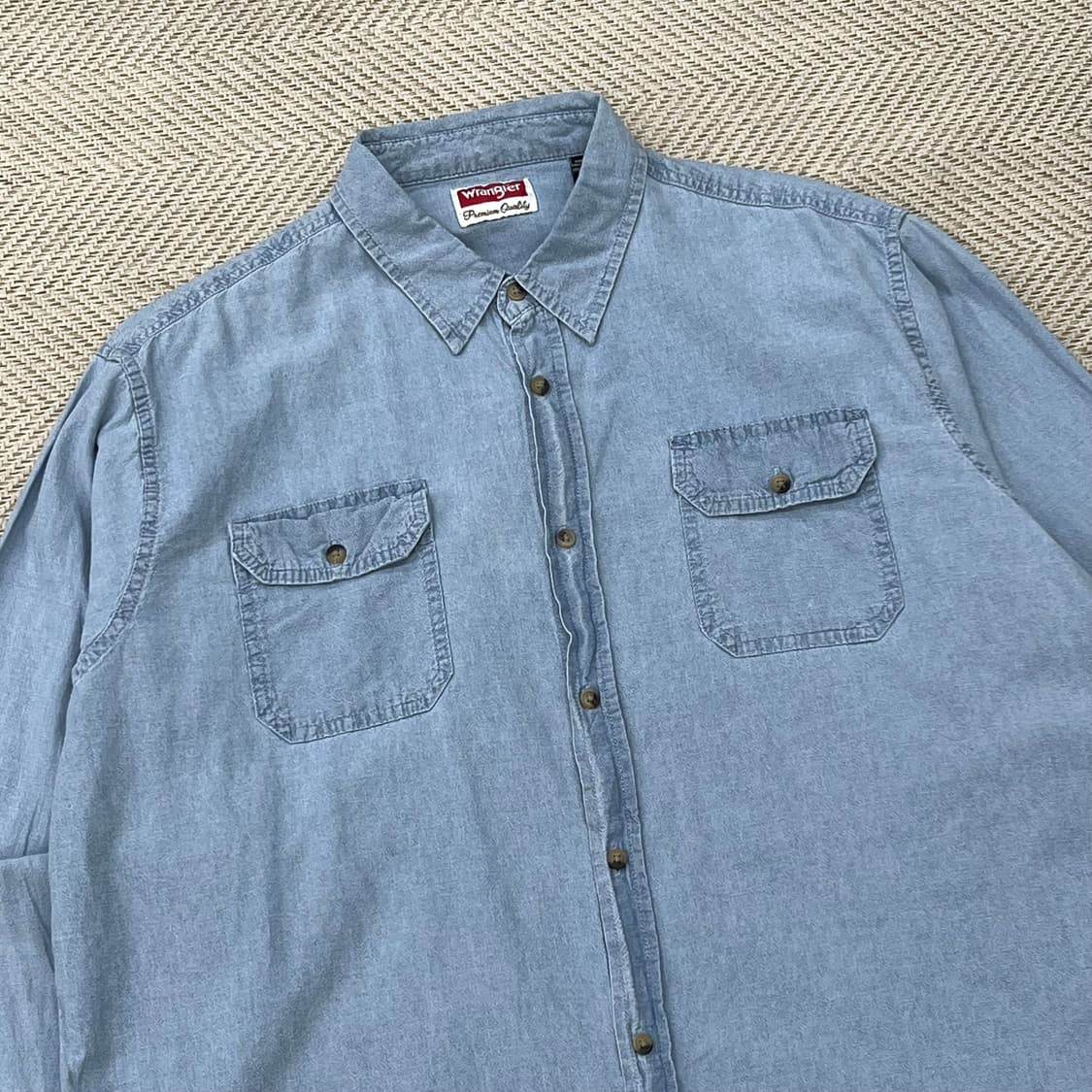 랭글러 워크 데님셔츠 r3212 상품이미지3