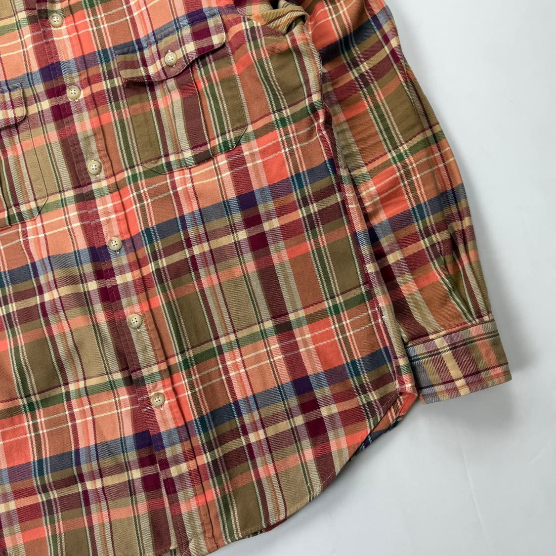 폴로 랄프로렌 클래식 타탄체크 엘보패치 셔츠 상품이미지6