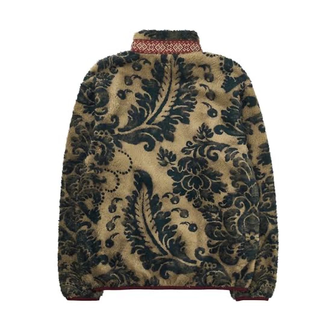 [3][4]캐피탈 다마스크 패턴 플리스 집 블루존 베이지 상품이미지1